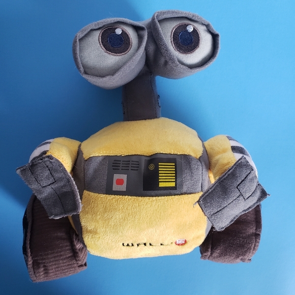 Pixar Walt Disney 9" Wall-E Robot Stuffed Plush Soft Yellow Gray Toy Kohls Cares - Picture 6 of 6